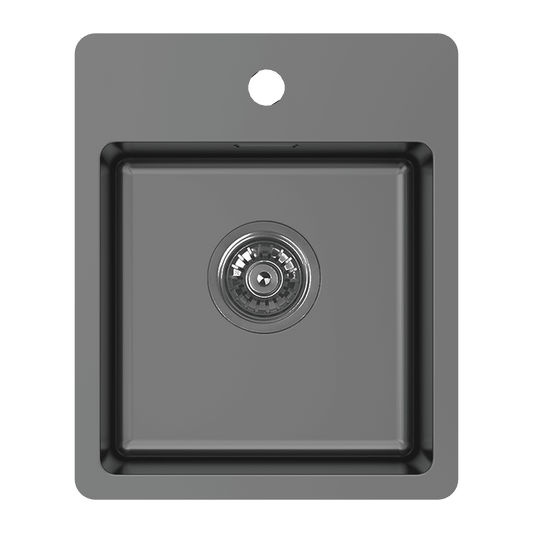 BAR SINK WITH TAP LEDGE - BLACK PEARL