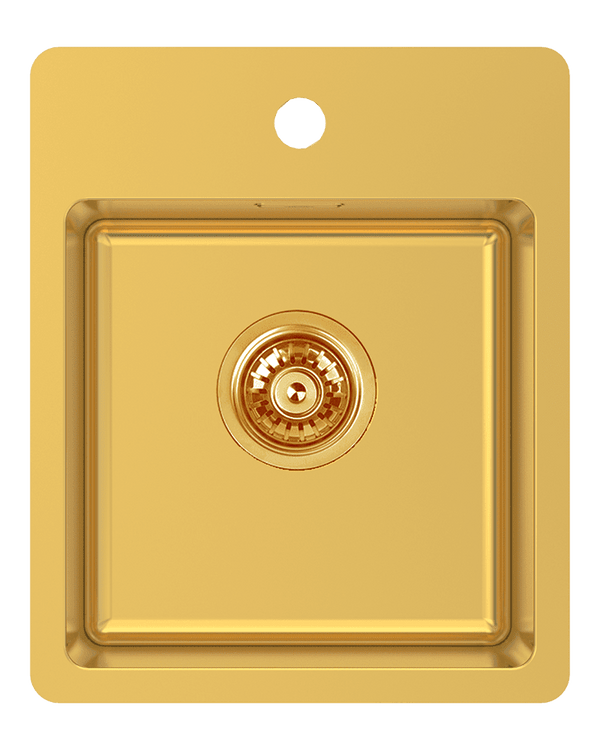 BAR SINK WITH TAP LEDGE - EUREKA GOLD