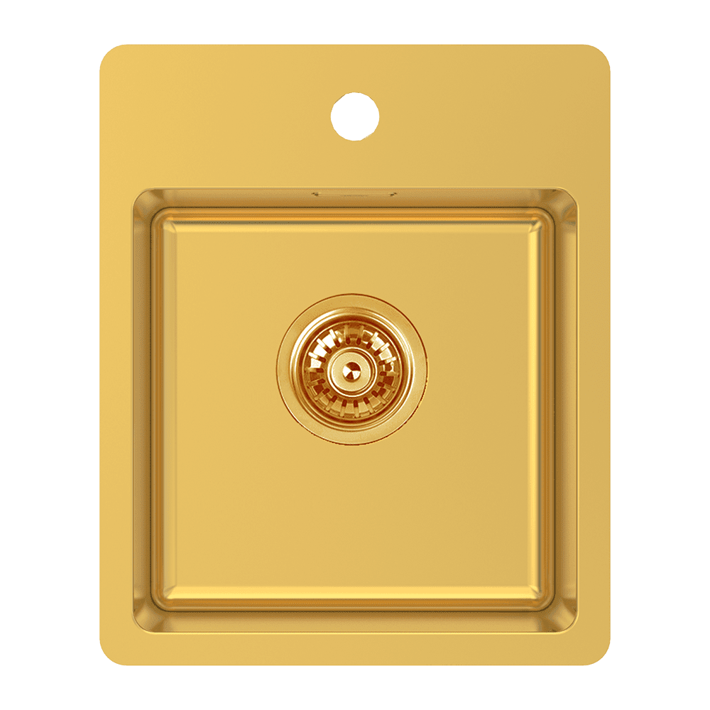 BAR SINK WITH TAP LEDGE - EUREKA GOLD