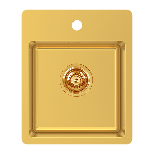 BAR SINK WITH TAP LEDGE - EUREKA GOLD
