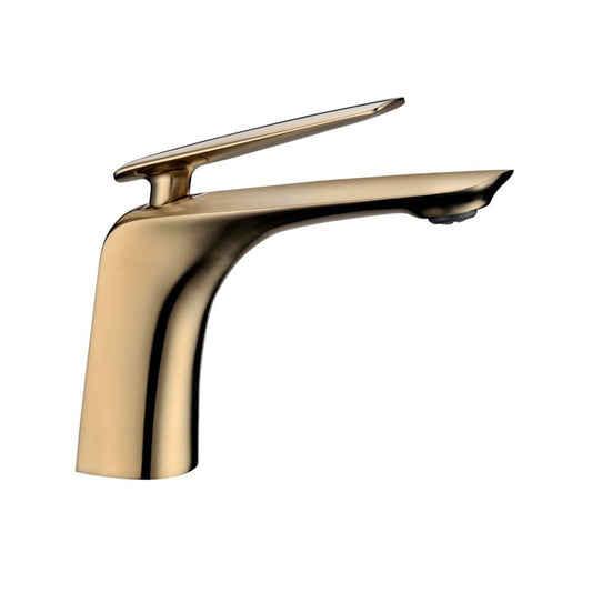 Bellino Brushed Yellow Gold Basin Mixer Tap
