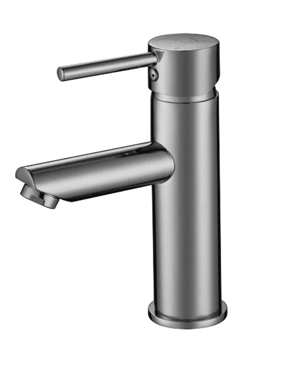 Pentro Brushed Nickel Round Basin Mixer Tap