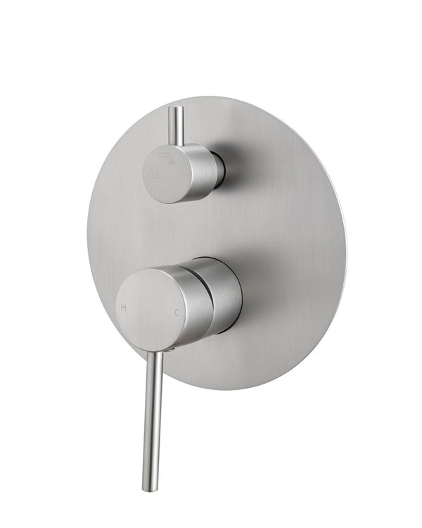 LUCID PIN - Brushed Nickel Diverter Mixer