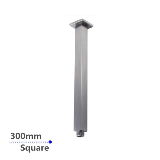 300mm Brushed Nickel Ceiling Shower Arm