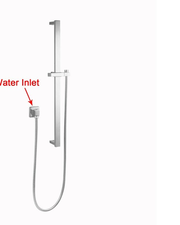 Brushed Nickel Shower Rail