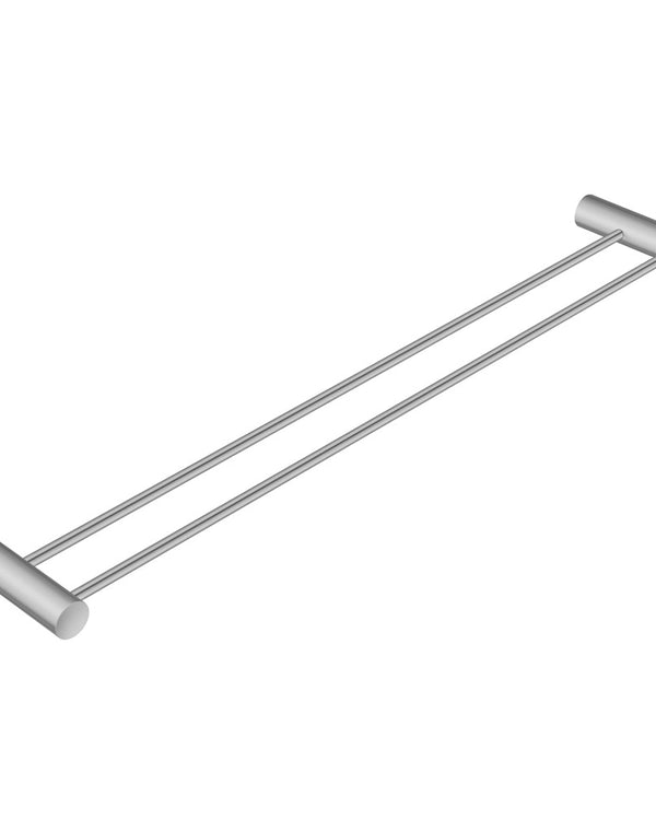600mm Brushed Nickel Double Towel Rail