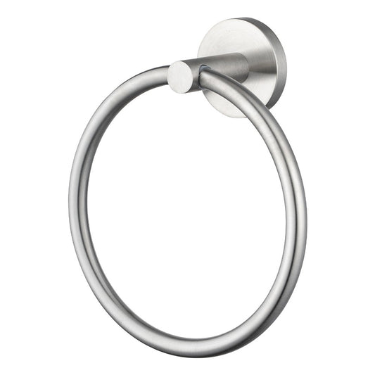 LUCID PIN - Brushed Nickel Towel Ring