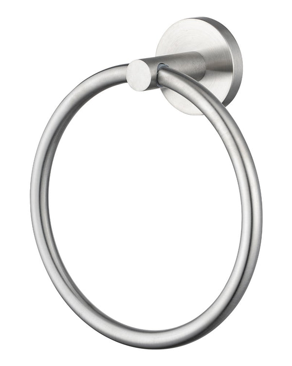 LUCID PIN - Brushed Nickel Towel Ring