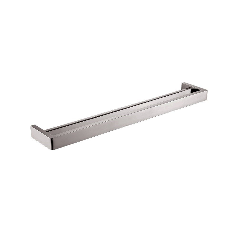 IVANO - 600mm Brushed Nickel Double Towel Rail