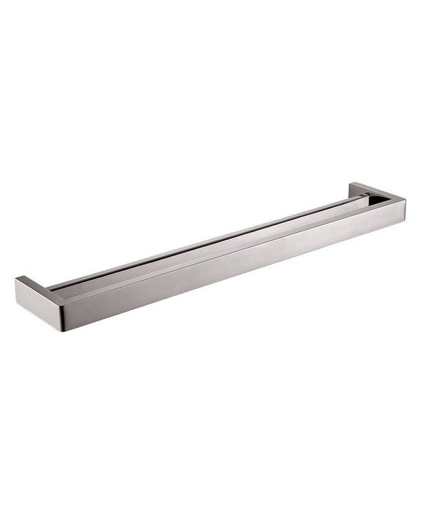 IVANO - 600mm Brushed Nickel Double Towel Rail