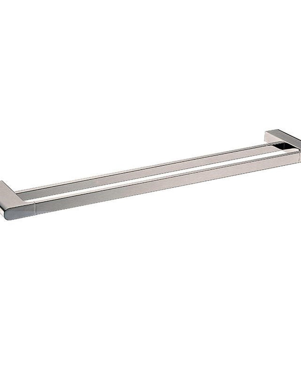 VOG - 800mm Brushed Nickel Double Towel Rail