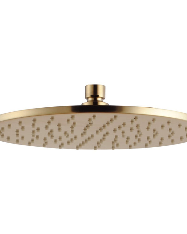 250mm Brushed Brass Shower Head