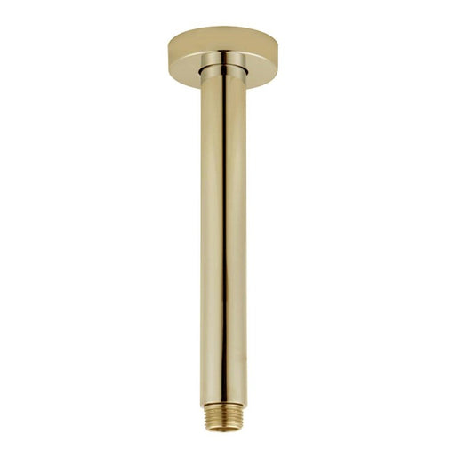 200mm Brushed Brass Ceiling Shower Arm