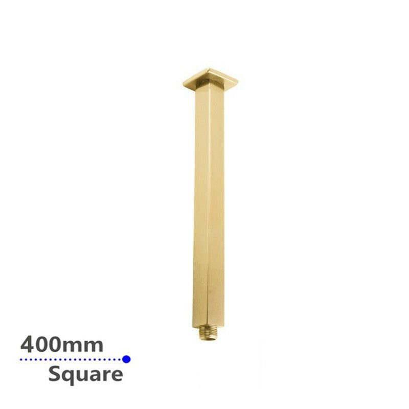 400mm Brushed Brass Ceiling Shower Arm