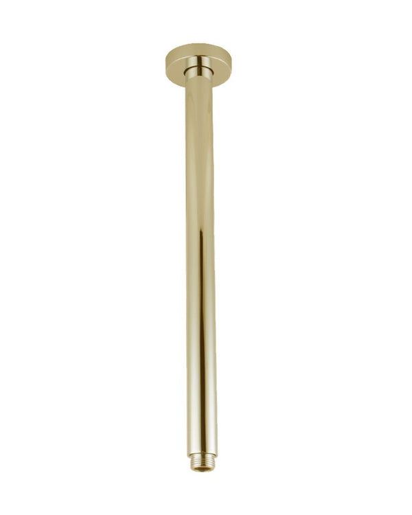 400mm Brushed Brass Ceiling Shower Arm