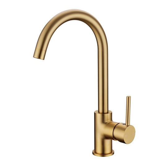 Brushed Brass Standard Kitchen Mixer