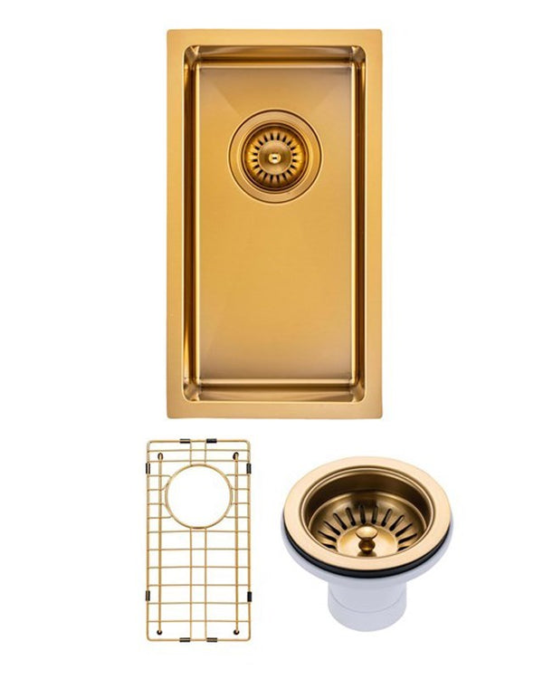 250x450x215mm Gunmetal Grey Stainless Steel PVD Single Bowl Kitchen Sink