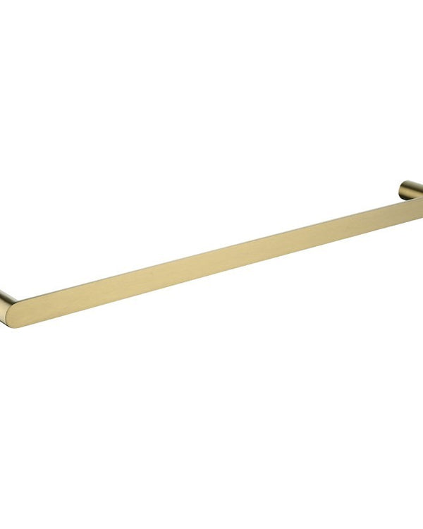 RUSHY - 600mm Brushed Brass Single Towel Rail