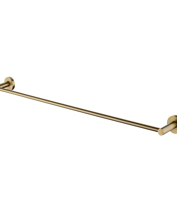 LUCID PIN - 800mm Brushed Brass Cuttable Single Towel Rail
