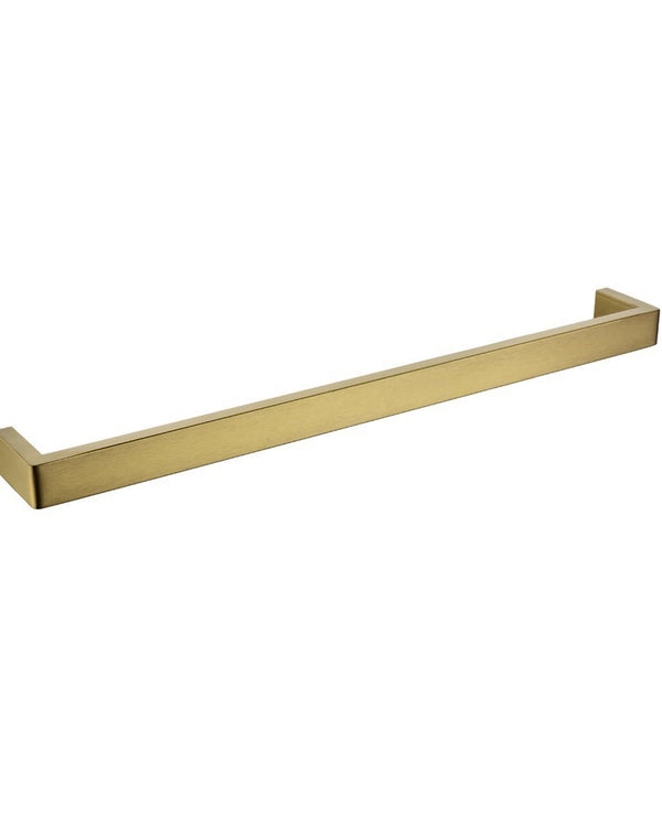 IVANO - 600mm Brushed Brass Single Towel Rail