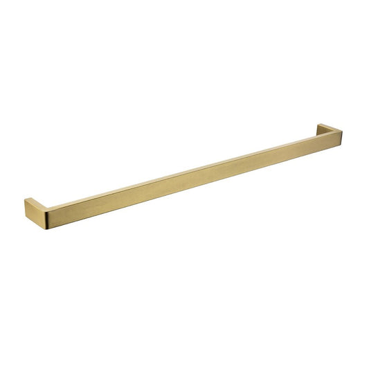 IVANO - 800mm Brushed Brass Single Towel Rail