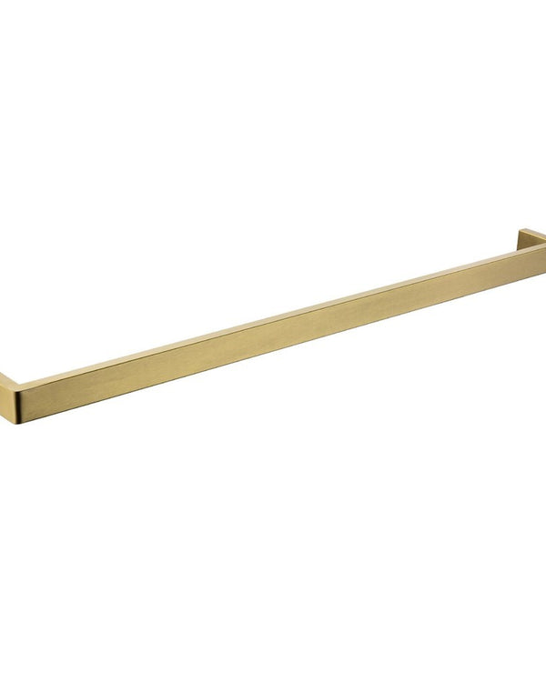 IVANO - 800mm Brushed Brass Single Towel Rail
