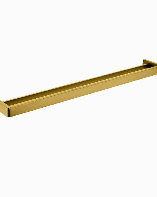 IVANO - 800mm Brushed Brass Double Towel Rail