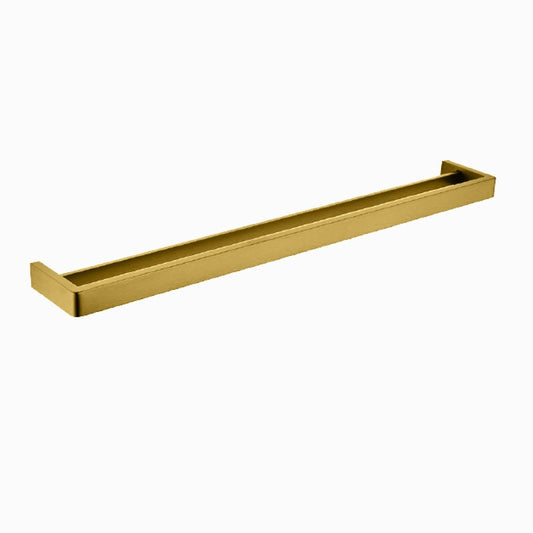 IVANO - 800mm Brushed Brass Double Towel Rail