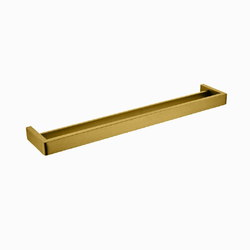 IVANO - 600mm Brushed Brass Double Towel Rail