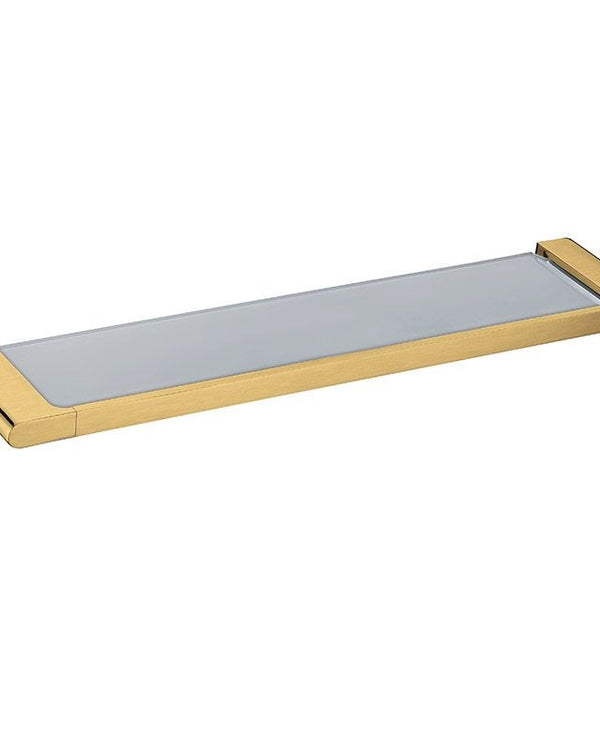 VOG - Brushed Brass Glass Shelf