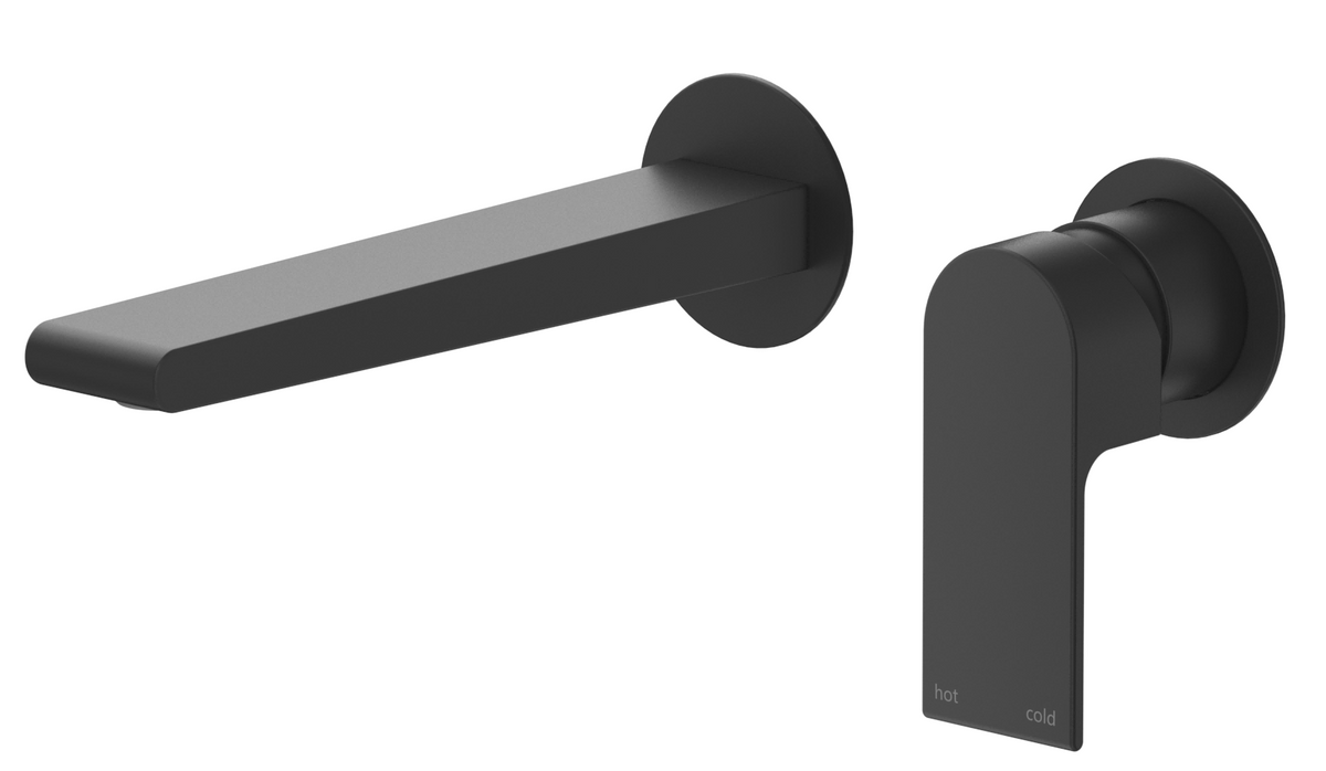 Eleniko Wall-Spout Combo - 2P - TRIM KIT ONLY Black