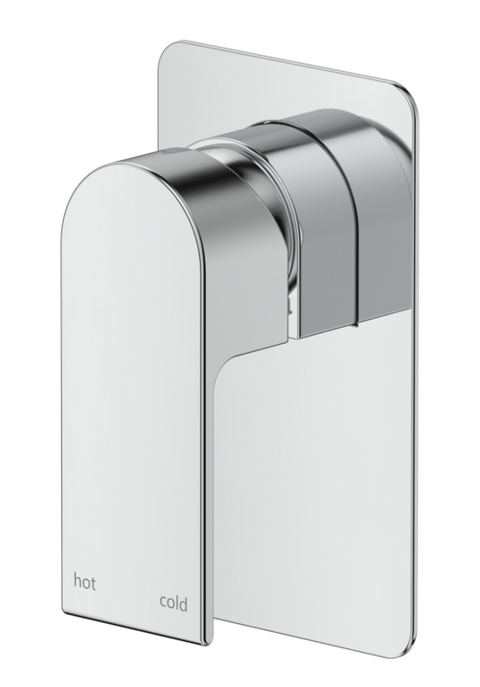 Beki Shower Mixer - Square Plate - TRIM KIT ONLY Chrome