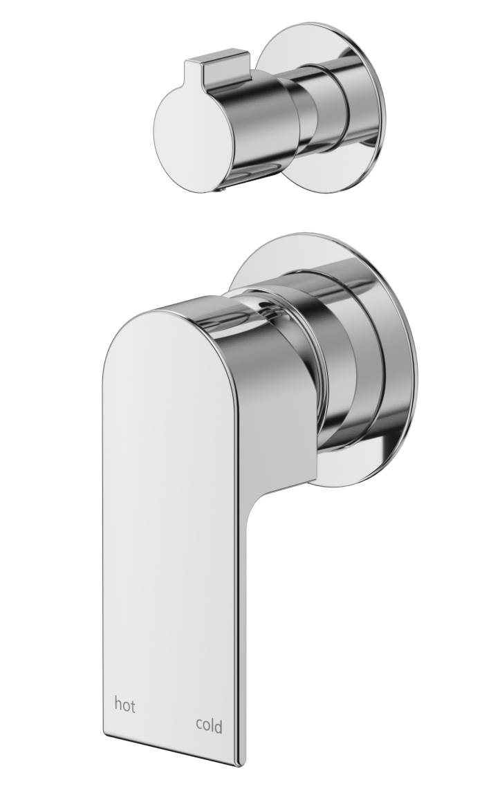 Eleniko Shower Mixer Diverter - 2P - TRIM KIT ONLY Chrome