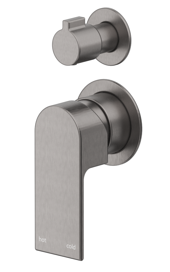 Eleniko Shower Mixer Diverter - 2P - TRIM KIT ONLY Gunmetal