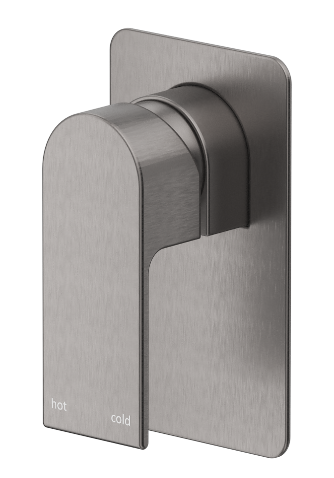 Beki Shower Mixer - Square Plate - TRIM KIT ONLY Gunmetal