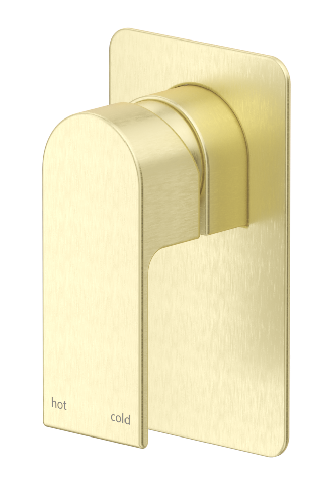 Beki Shower Mixer - Square Plate - TRIM KIT ONLY French Gold