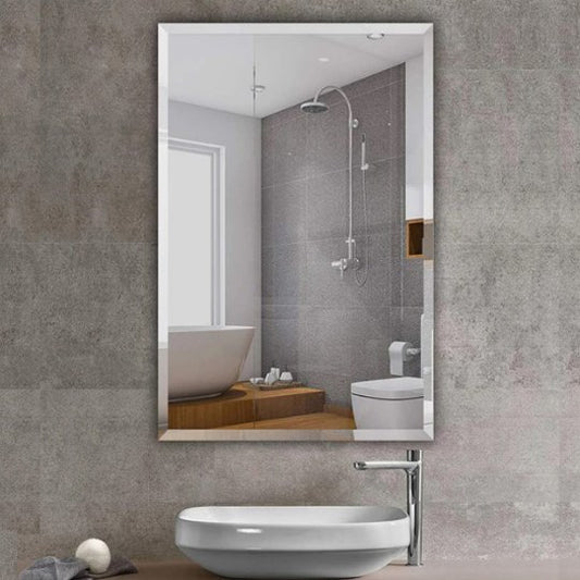 600x450mm Bevel Edge Rectangle Plain Mirror