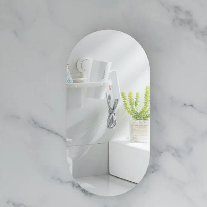 Carysil Noble 450x900mm Matte White Oval Shaving Cabinet