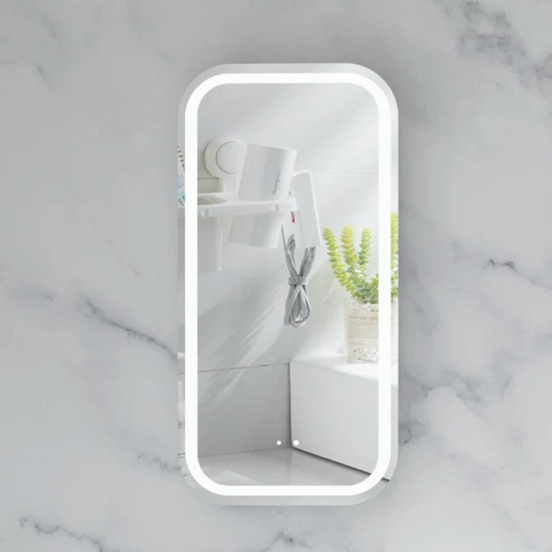 Carysil Earls 450x900mm Matte White Squircle LED Shaving Cabinet