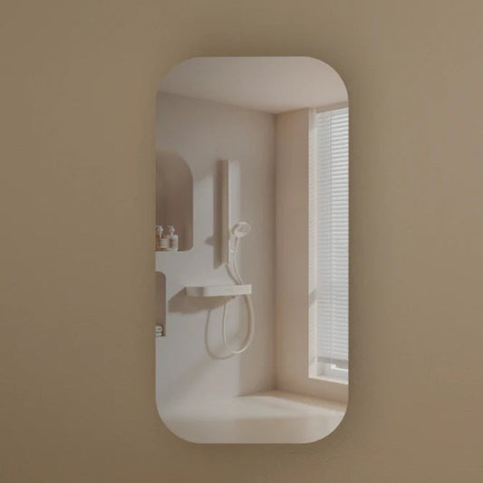 Carysil Earls 450x900mm Walnut Squircle Shaving Cabinet