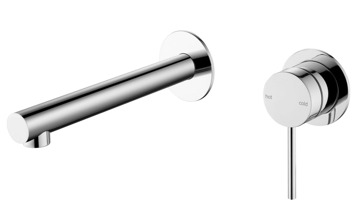 Mica Wall-Spout Combo - Straight Spout - 2P - TRIM KIT ONLY Chrome
