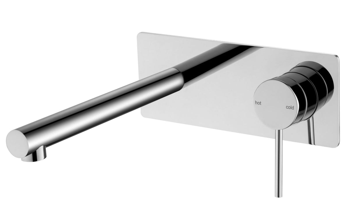 Mica Wall-Spout Combo - Straight Spout - 1P - TRIM KIT ONLY Chrome