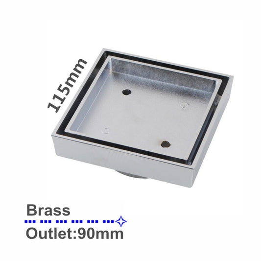 115x115mm Chrome Tile Insert Drain