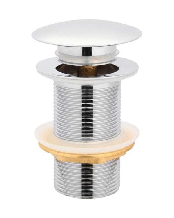 Chrome Pop Up Waste No Overflow