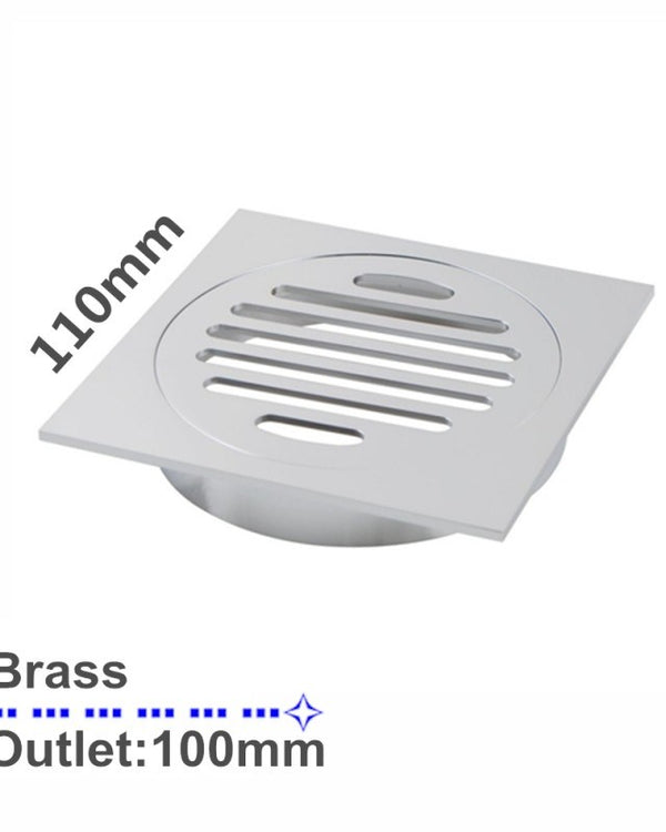 110x110mm Chrome Floor Drain