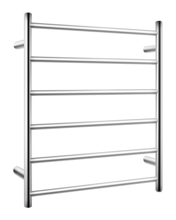 Chrome Heated Towel Rack 6 Bars