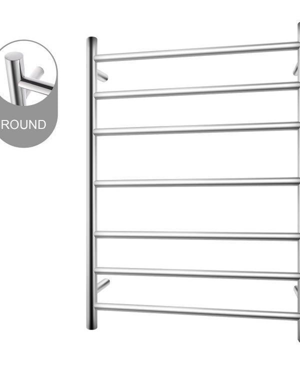 Chrome Heated Towel Rack 7 Bars