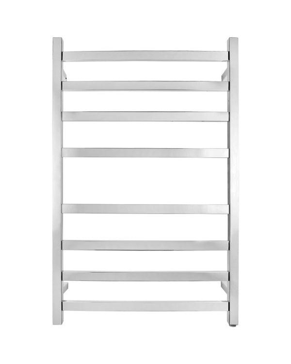 Chrome Heated Towel Rack 8 Bars