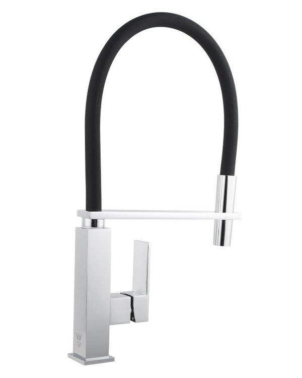 Chrome Pull Out Kitchen Mixer