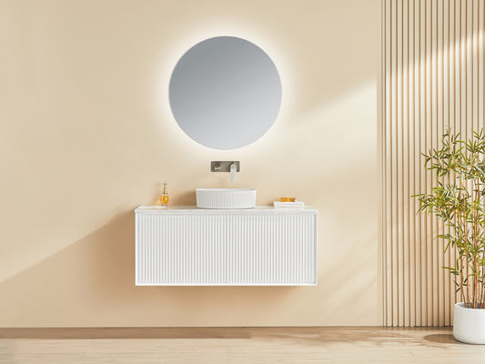 Kirribilli Matte White PVC 1200mm Wall Hung Vanity (Cabinet Only)
